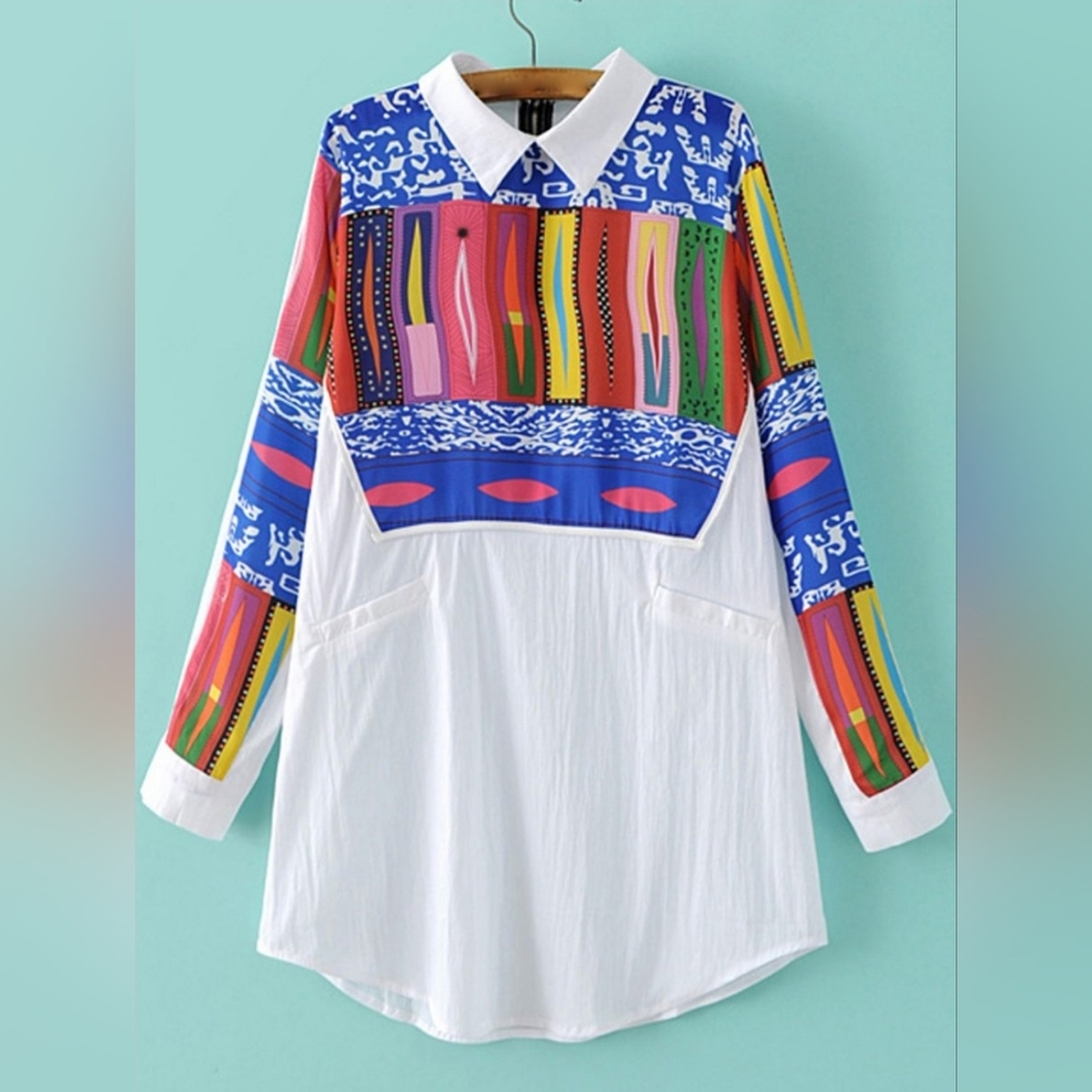 Abstract color boutique top/dress